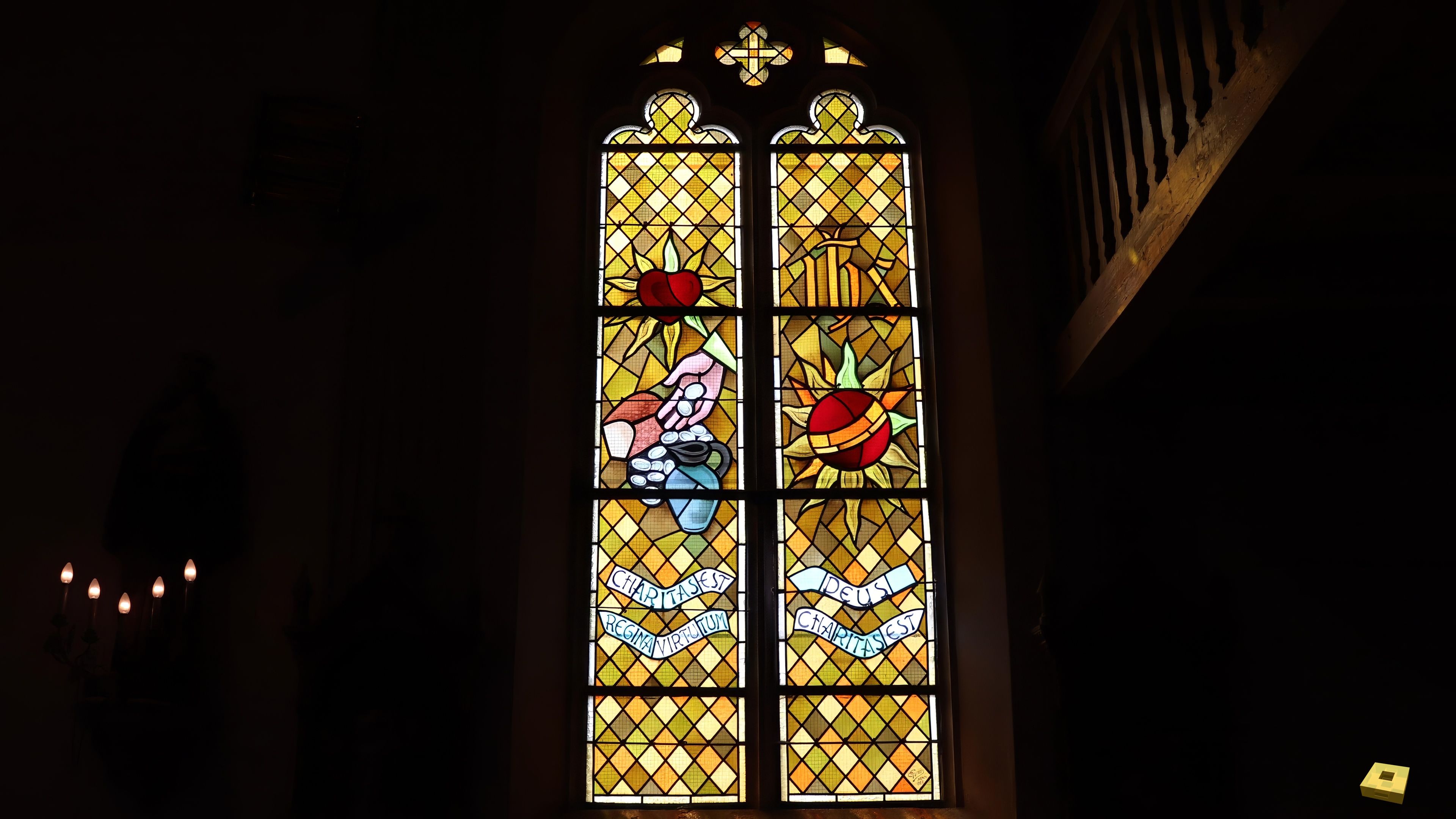 Rouvres, church - stained glass window (I)