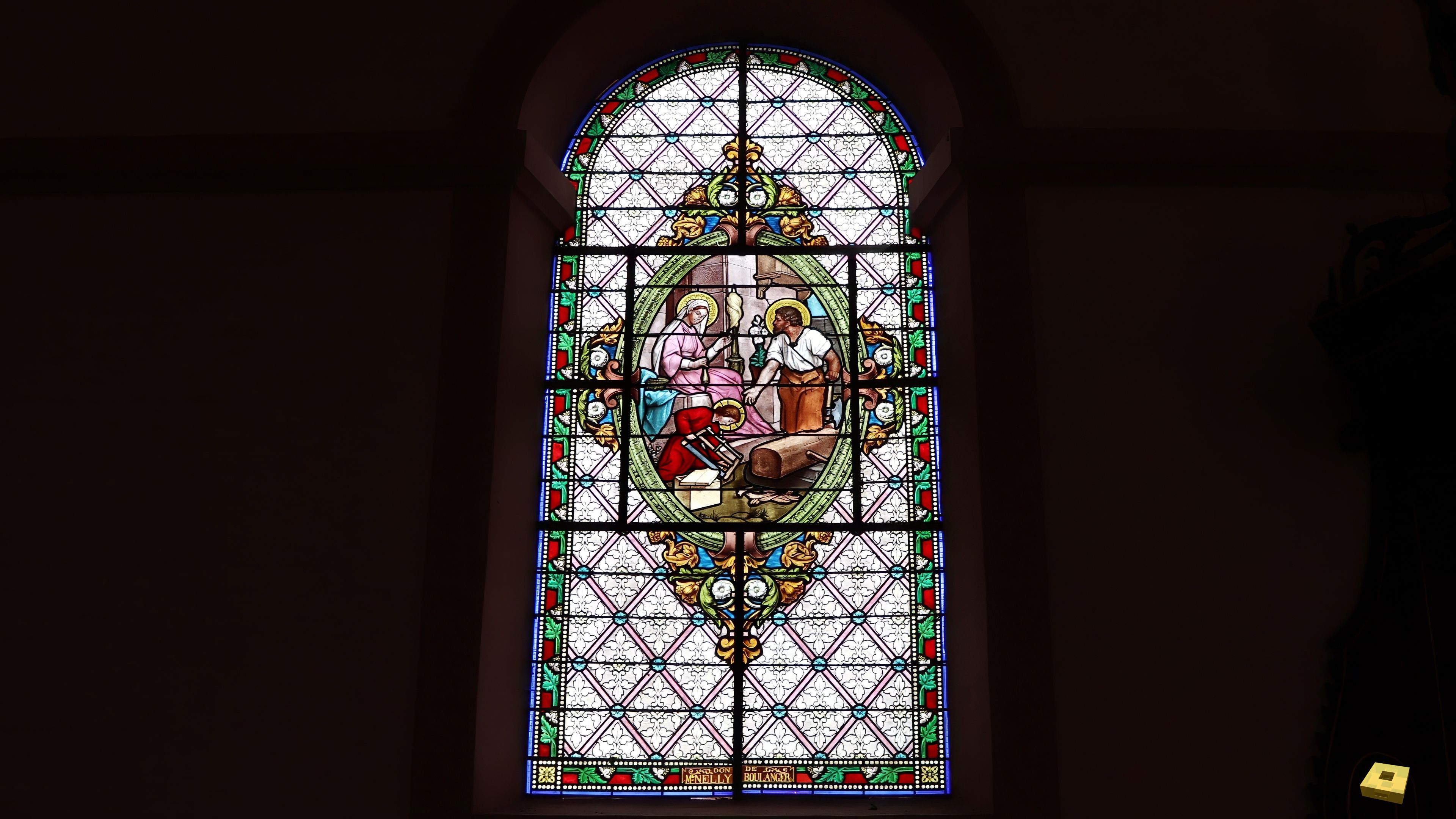 Saulxures, church - stained glass window (I)