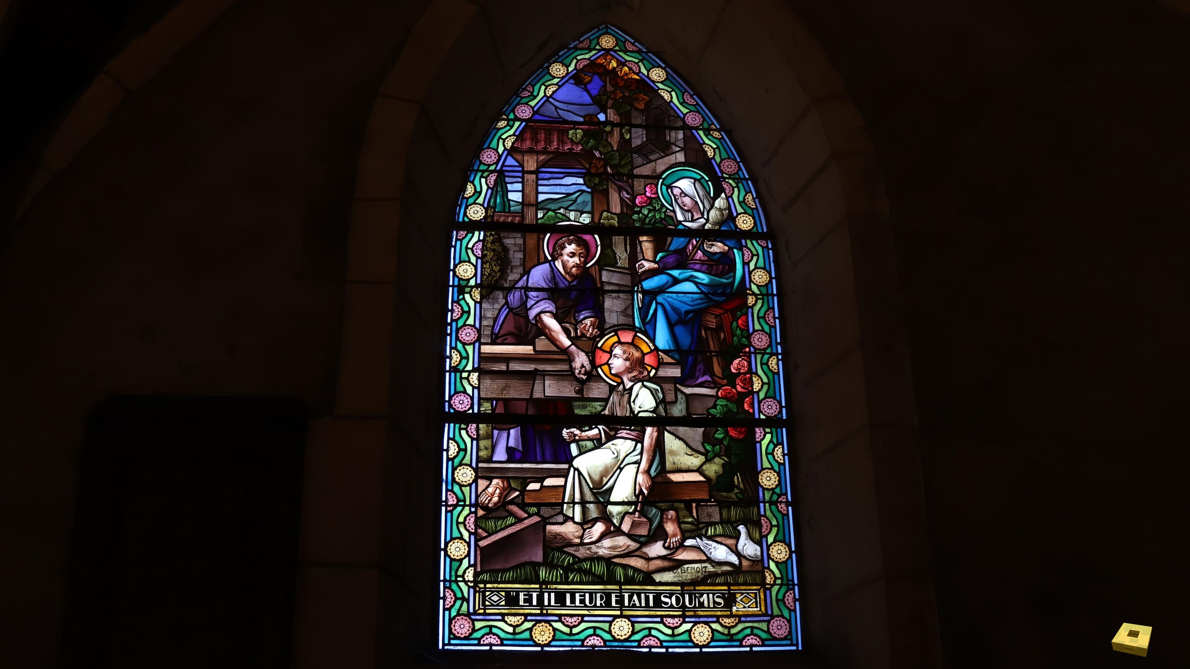 Semilly, church - stained glass window (I)