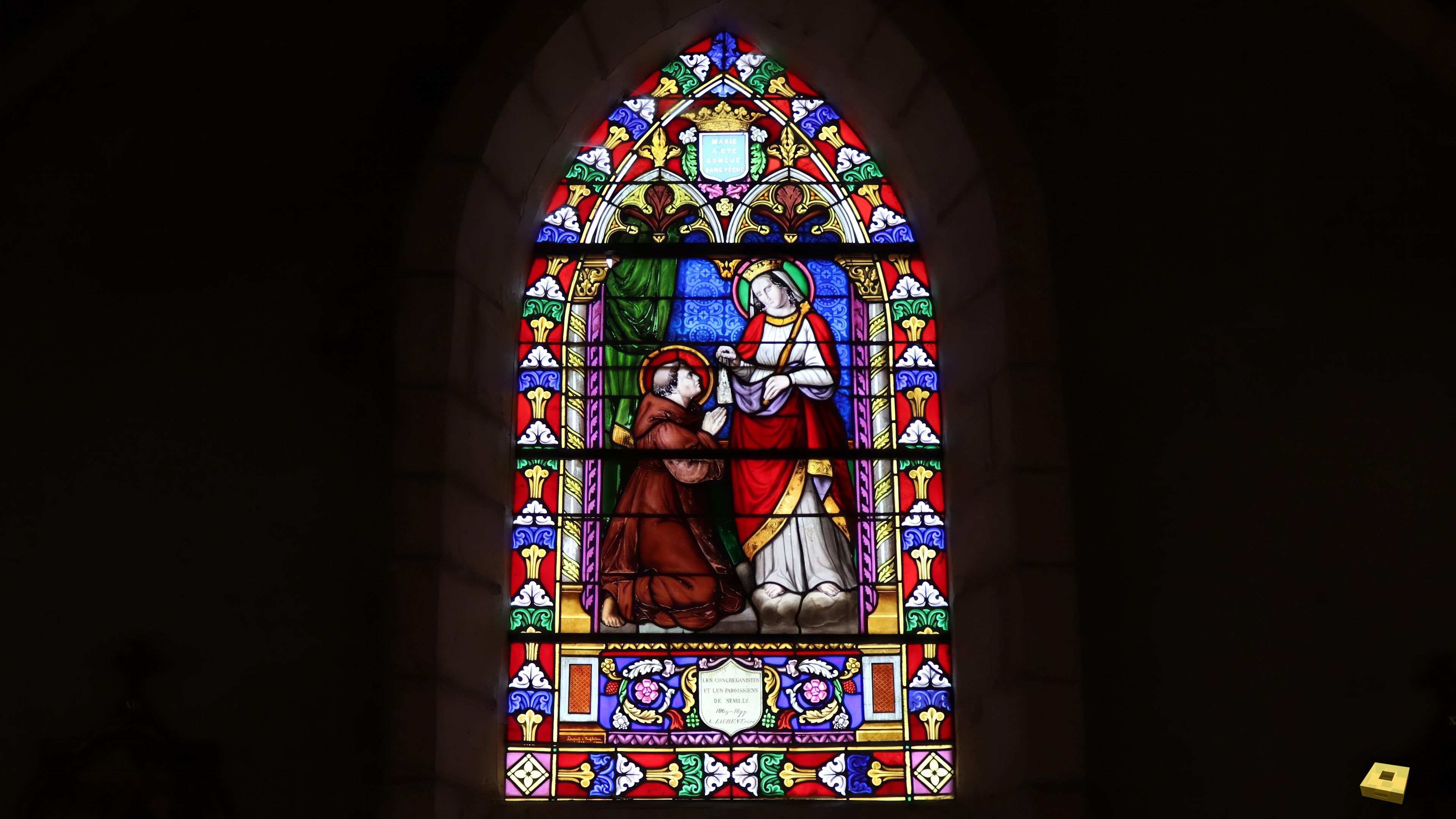 Semilly, church - stained glass window (I)