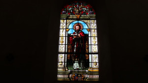 Sion, N.D. stained glass window (I)