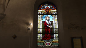 Sion, N.D. stained glass window (I)