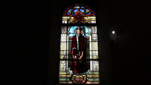 Sion, N.D. stained glass window (I)