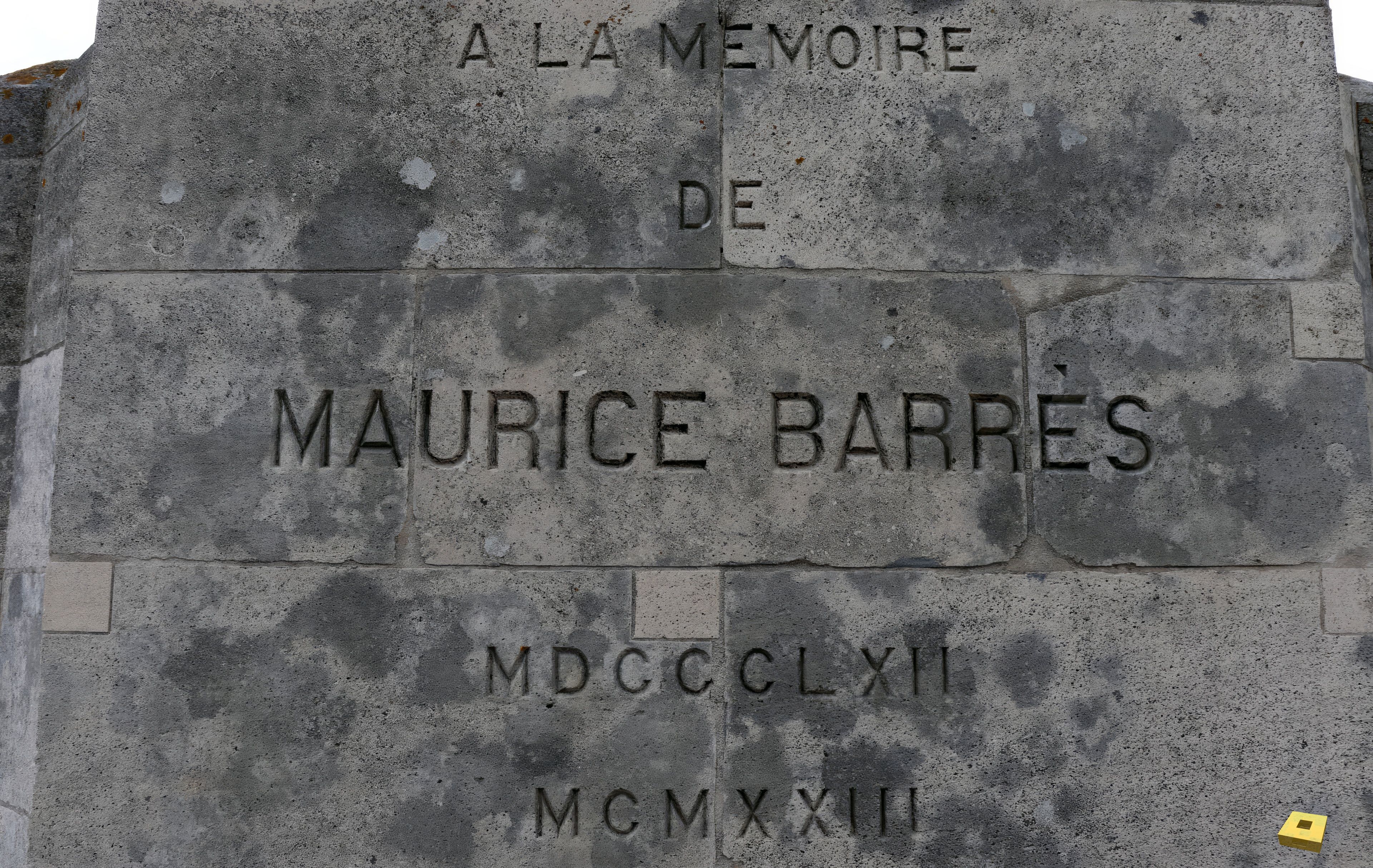 Sion, Maurice Barrès memorial (I)
