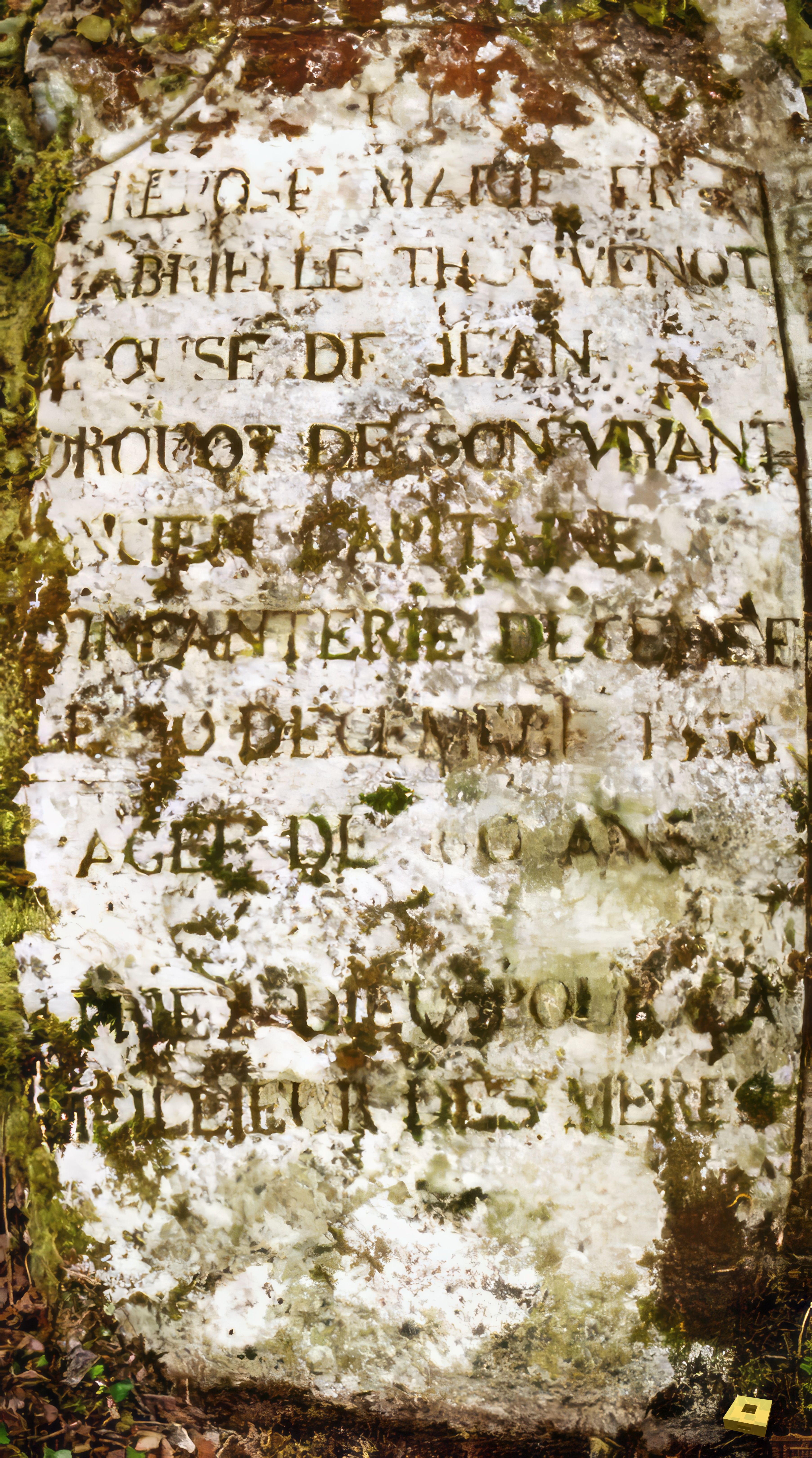 Sionne, quarry - tombstone (I)
