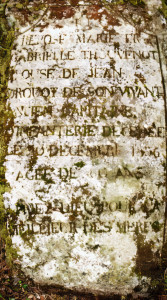 Sionne, quarry - tombstone (I)