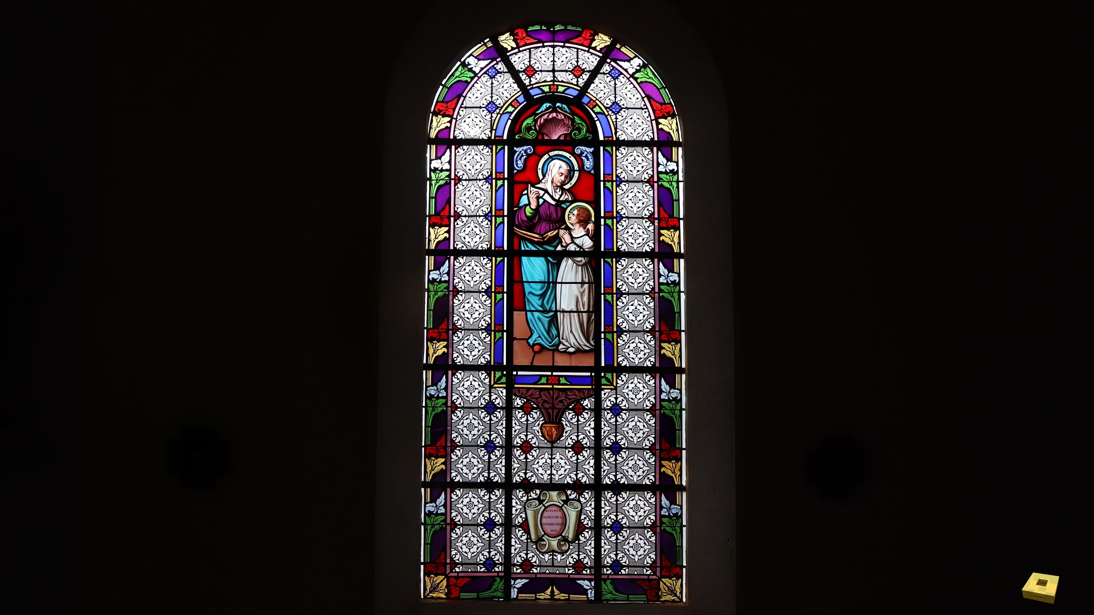 Sommerécourt, church - stained glass window (I)