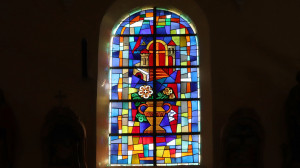 St Léger, stained glass window (I)