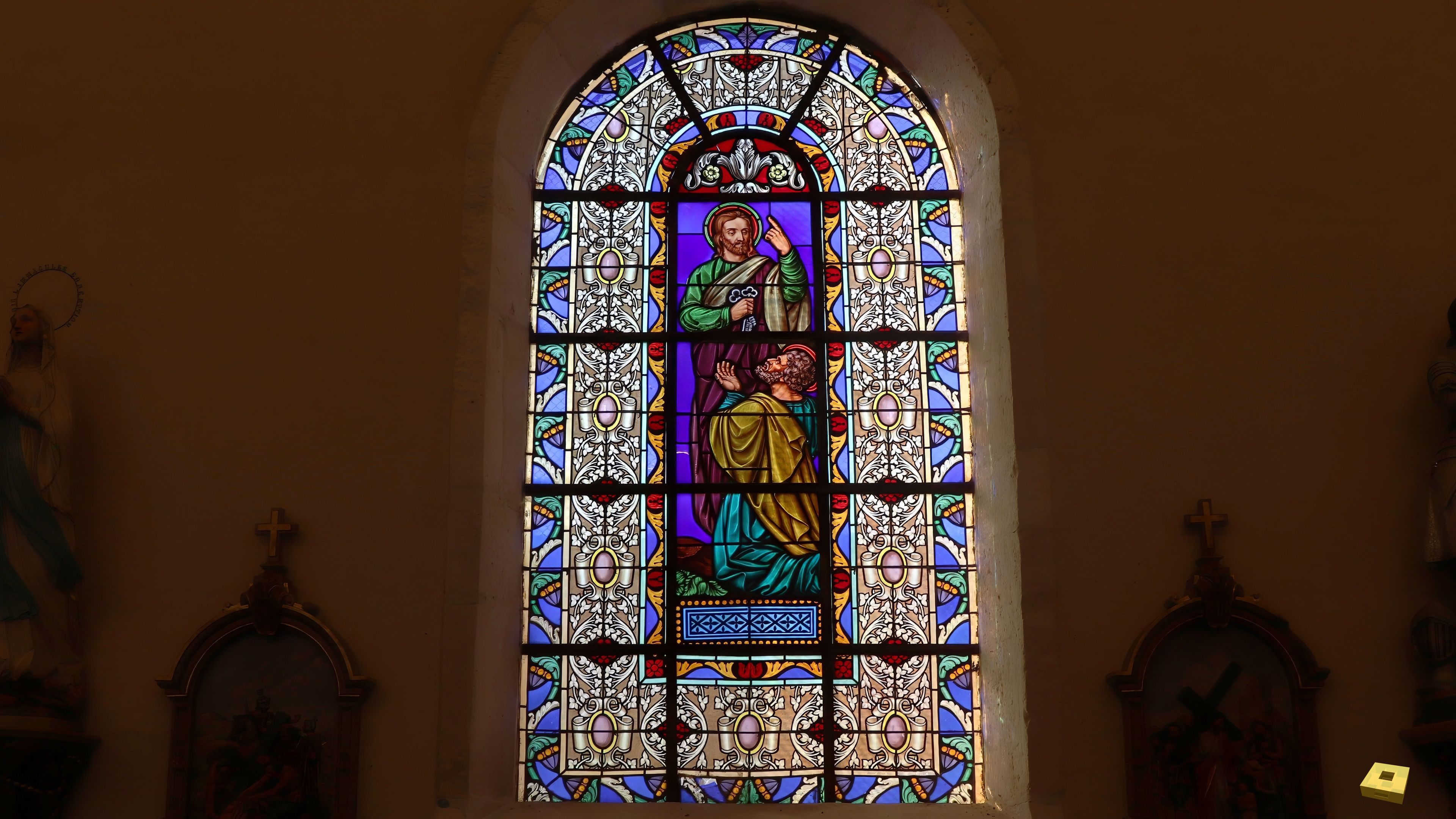 St Prancher, church - stained glass window (I)