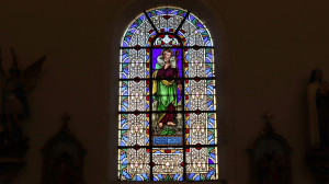 St Prancher, church - stained glass window (I)