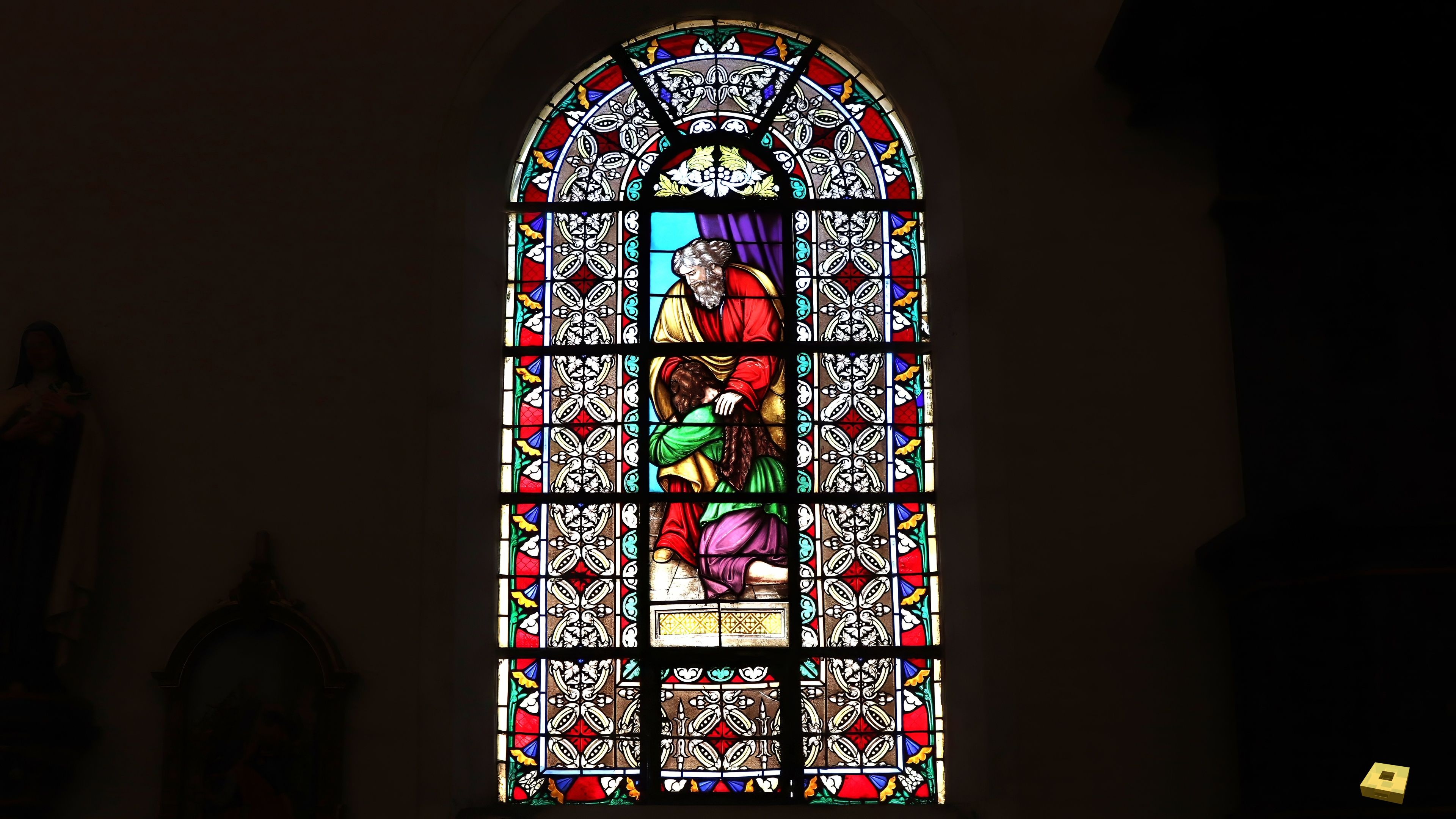 St Prancher, church - stained glass window (I)