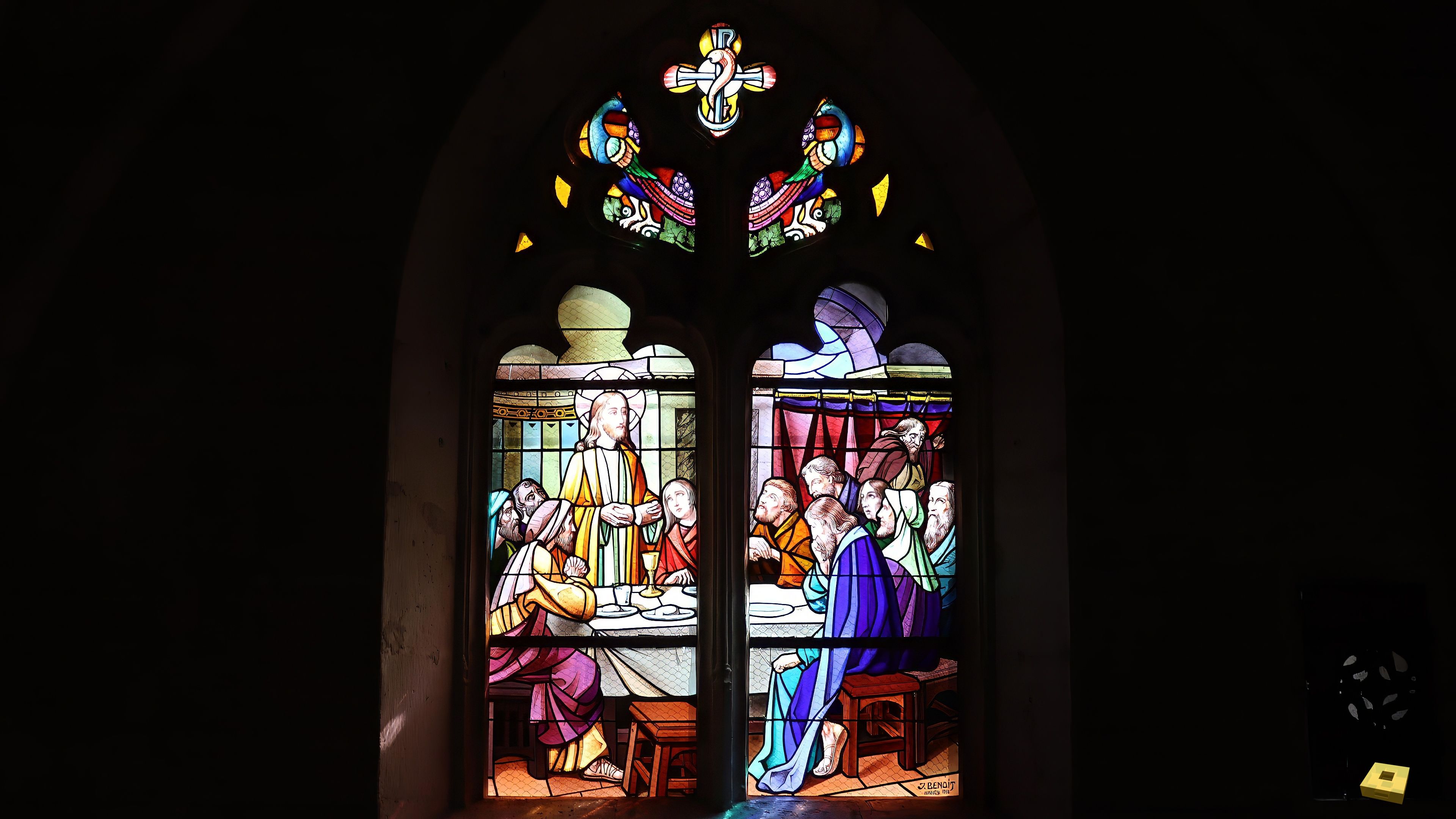 Tilleux, église - vitrail (I)
