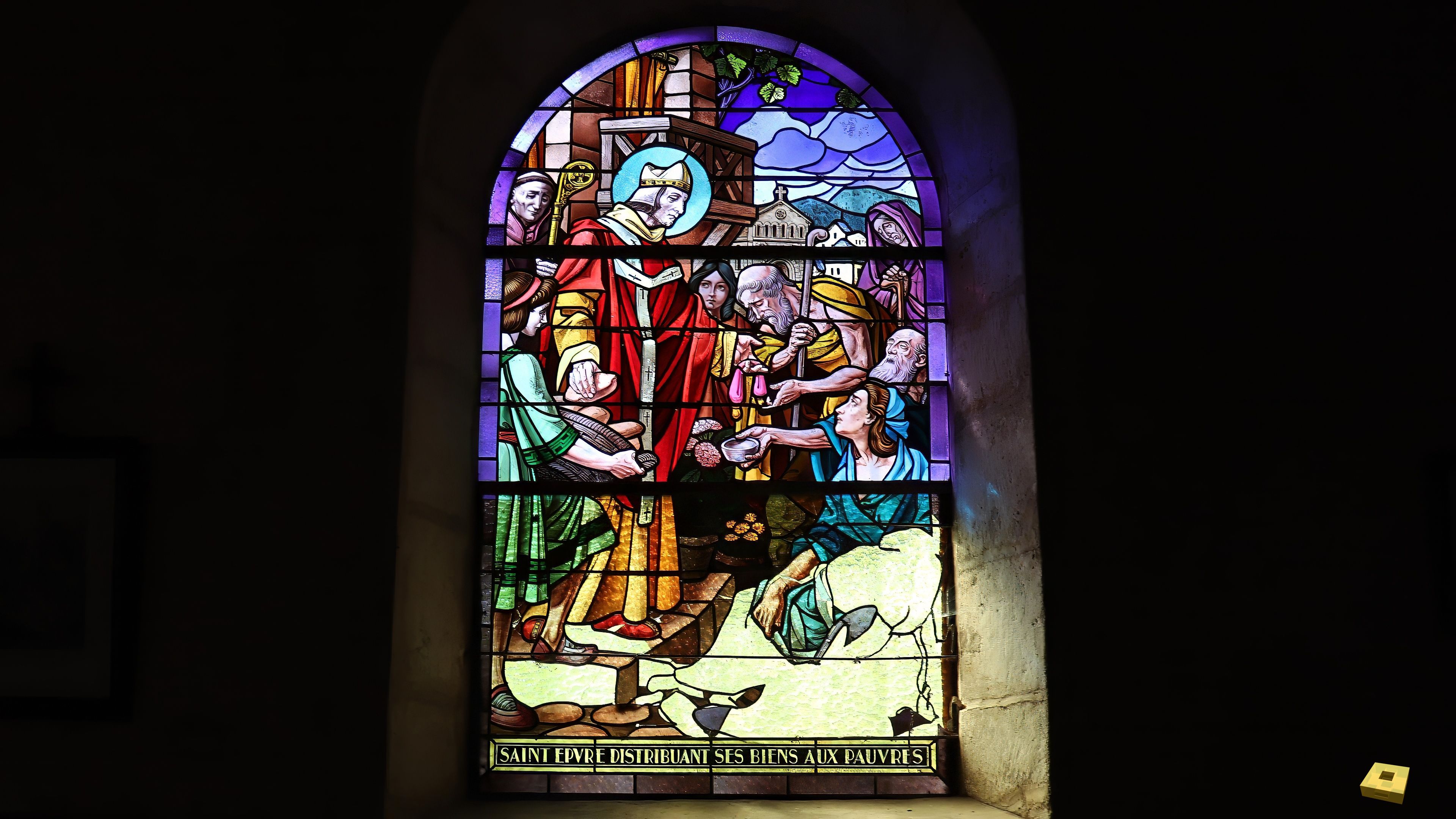 Tilleux, Kirche - Buntglasfenster (I)