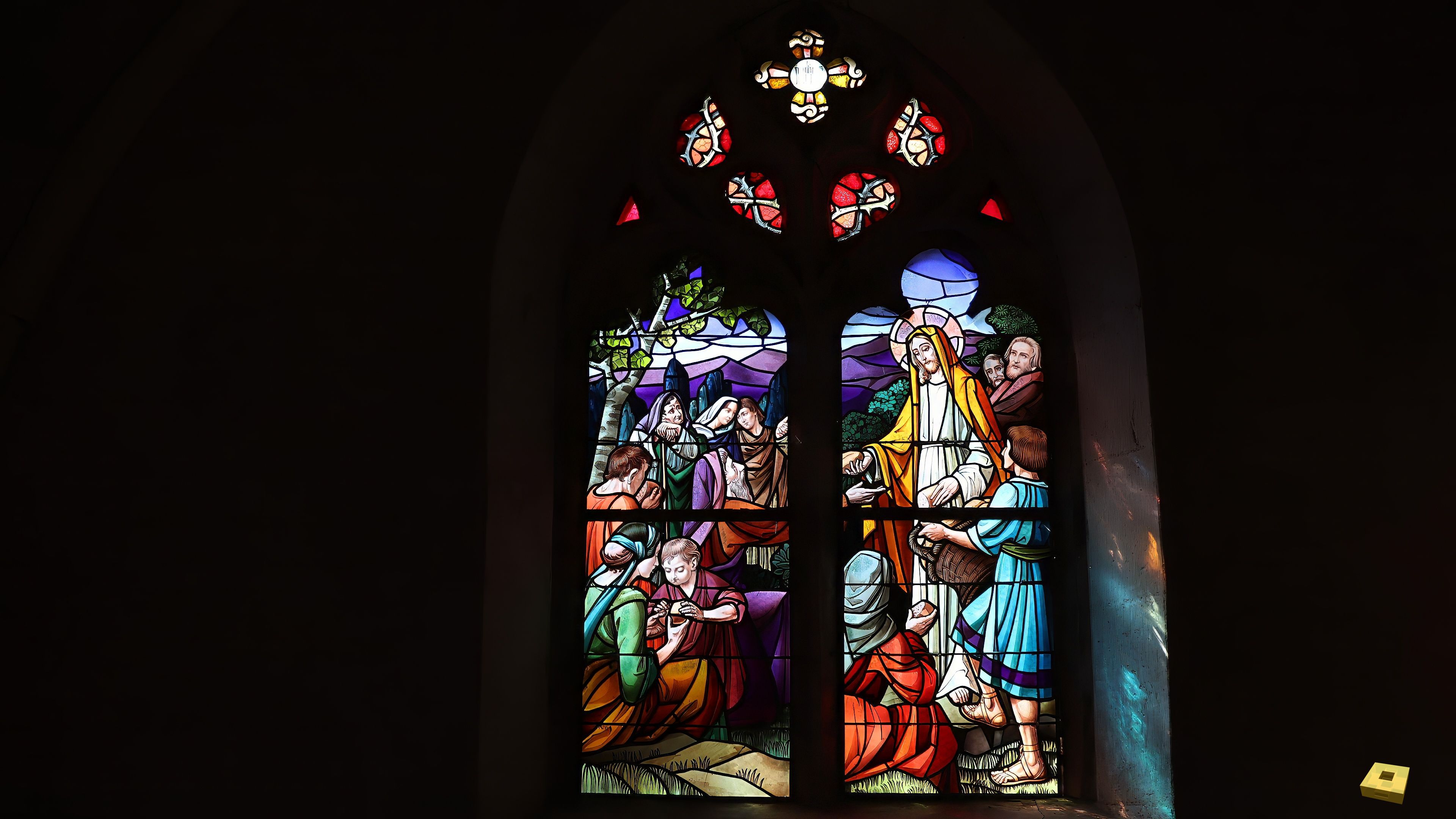 Tilleux, Kirche - Buntglasfenster (I)