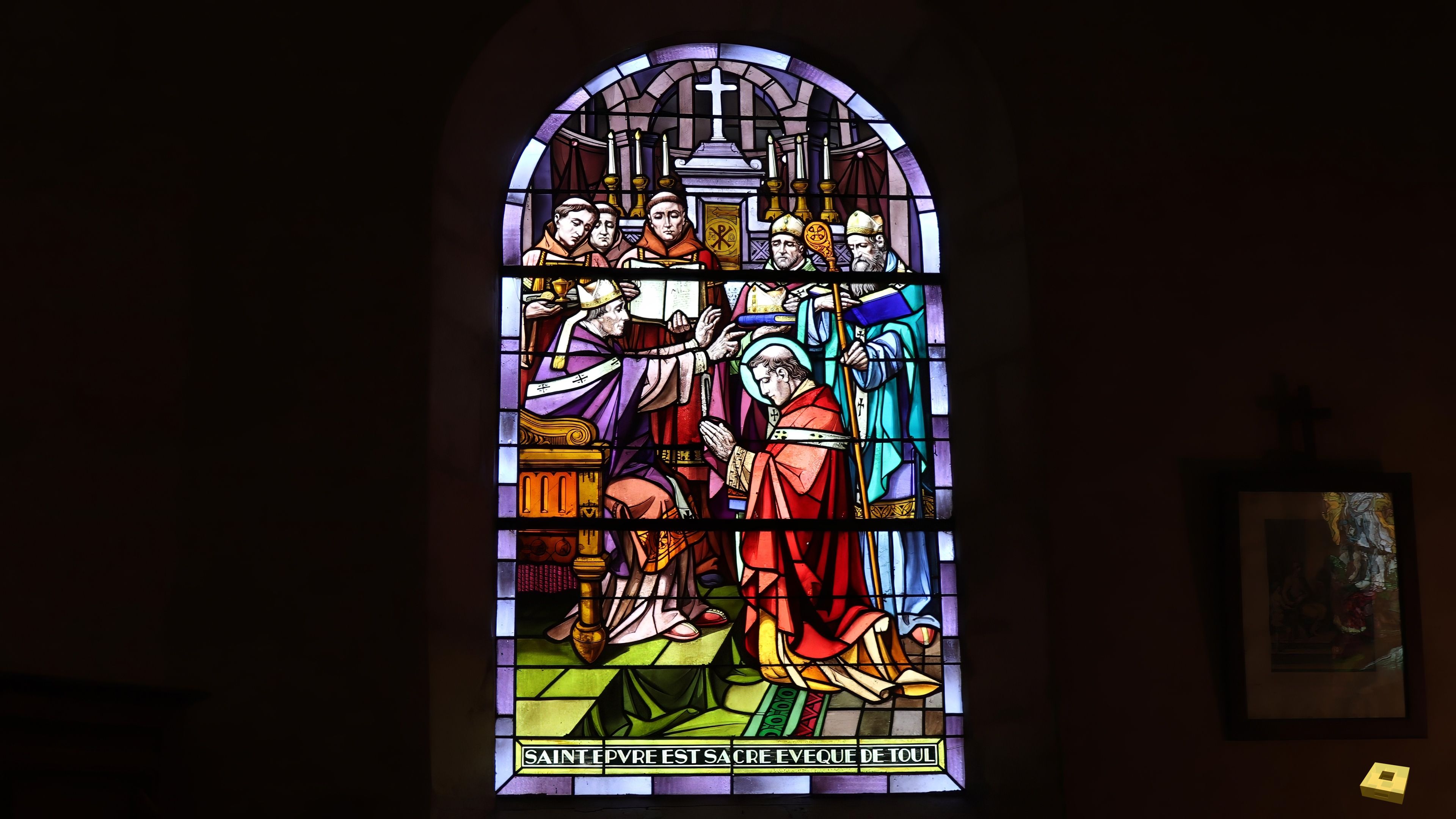 Tilleux, Kirche - Buntglasfenster (I)
