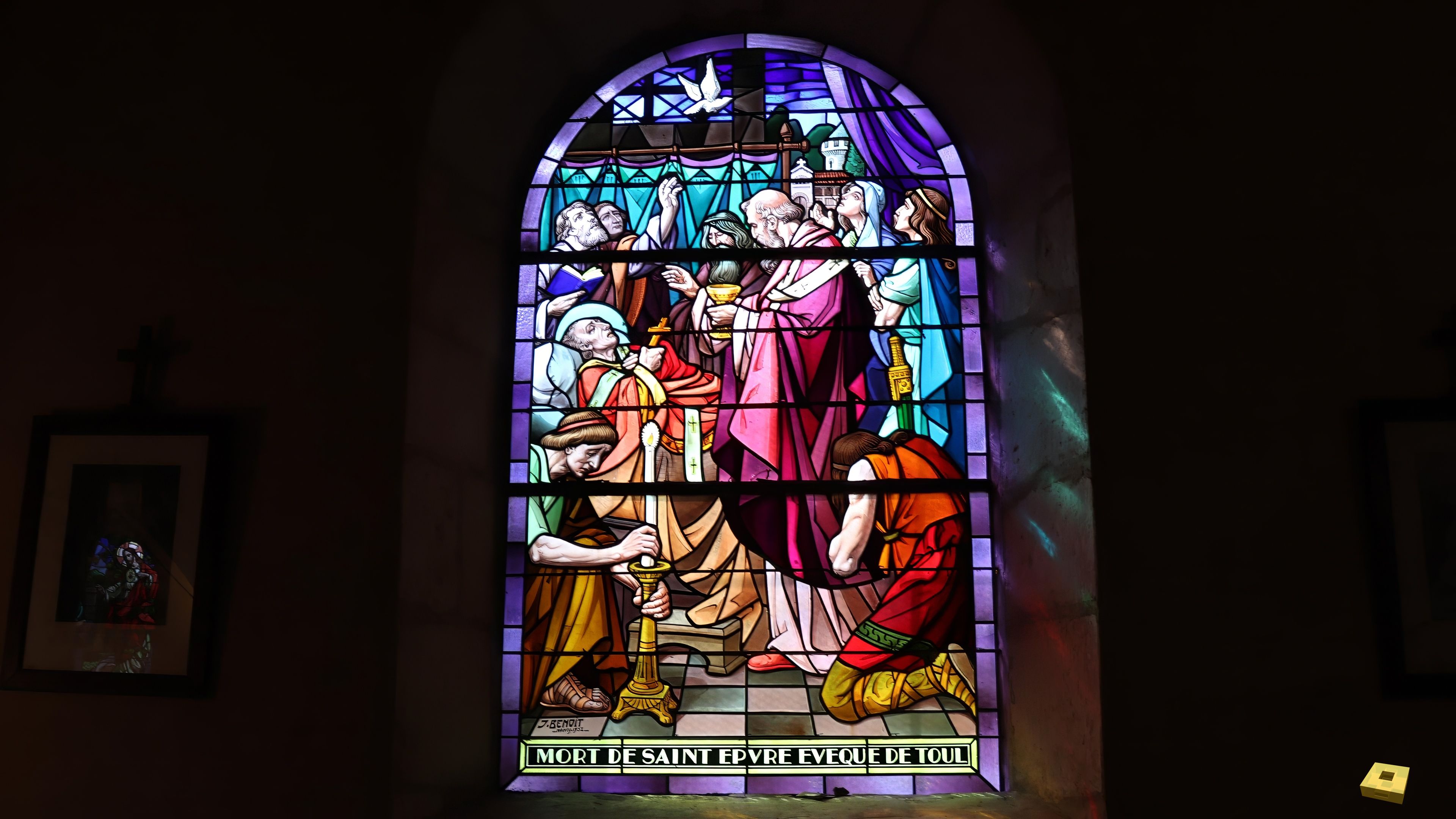 Tilleux, Kirche - Buntglasfenster (I)
