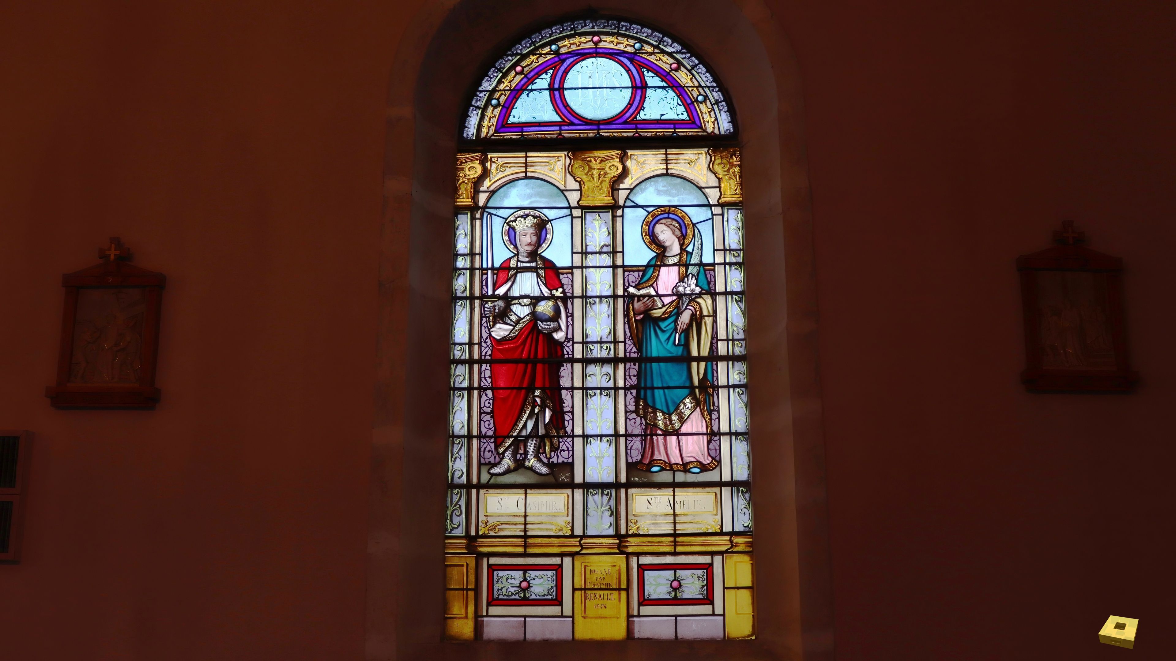 Tramont-L, Kirche - Buntglasfenster (I)