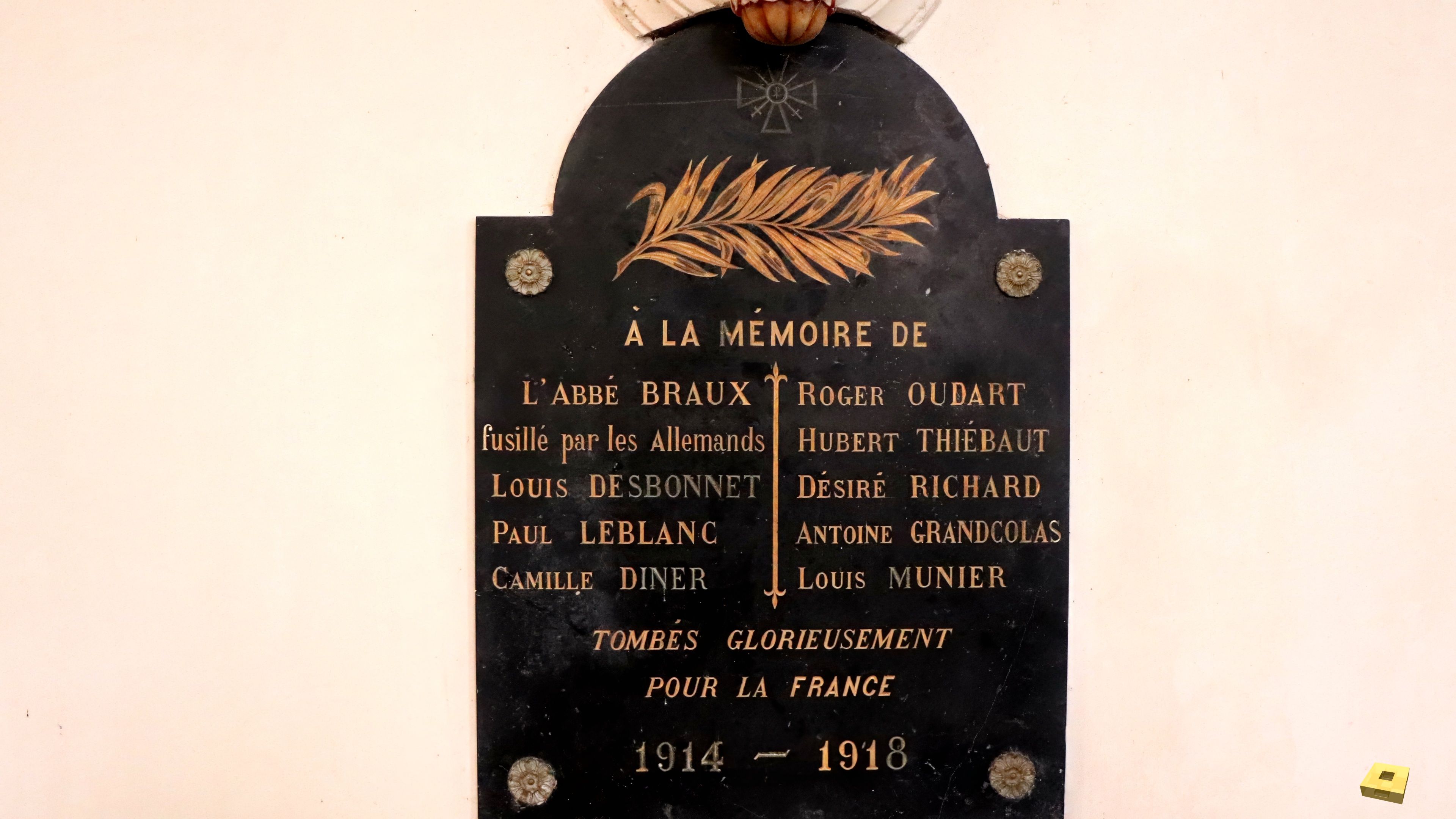 Tramont-S-A, church - plaque (I)