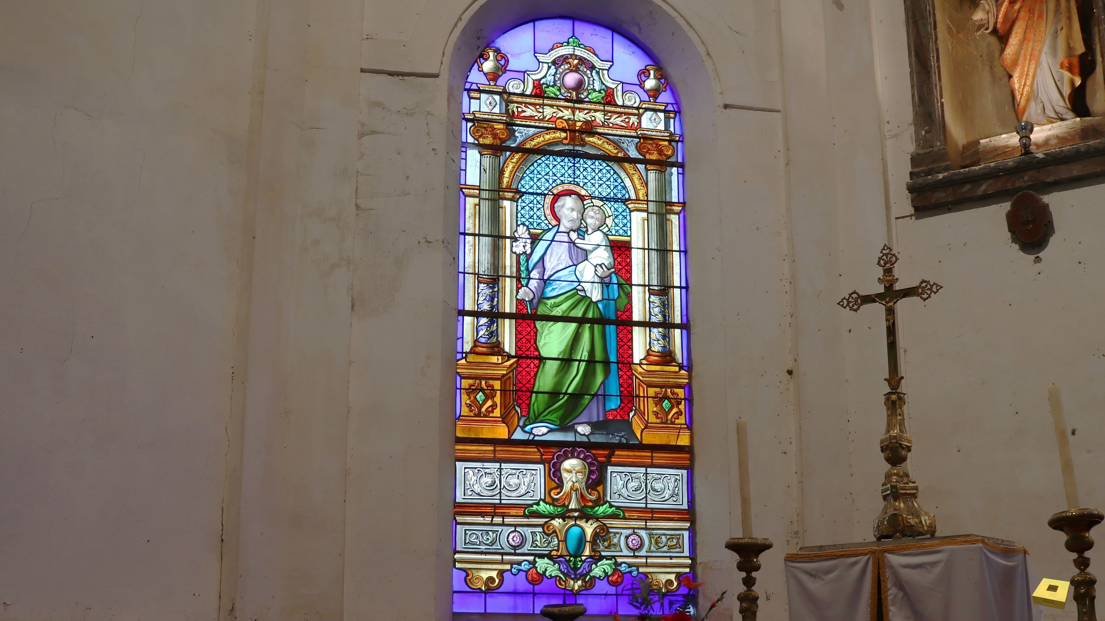 Tramont-S-A, church - stained glass window (I)