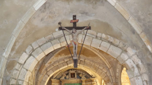 Urville, church - cross (S)