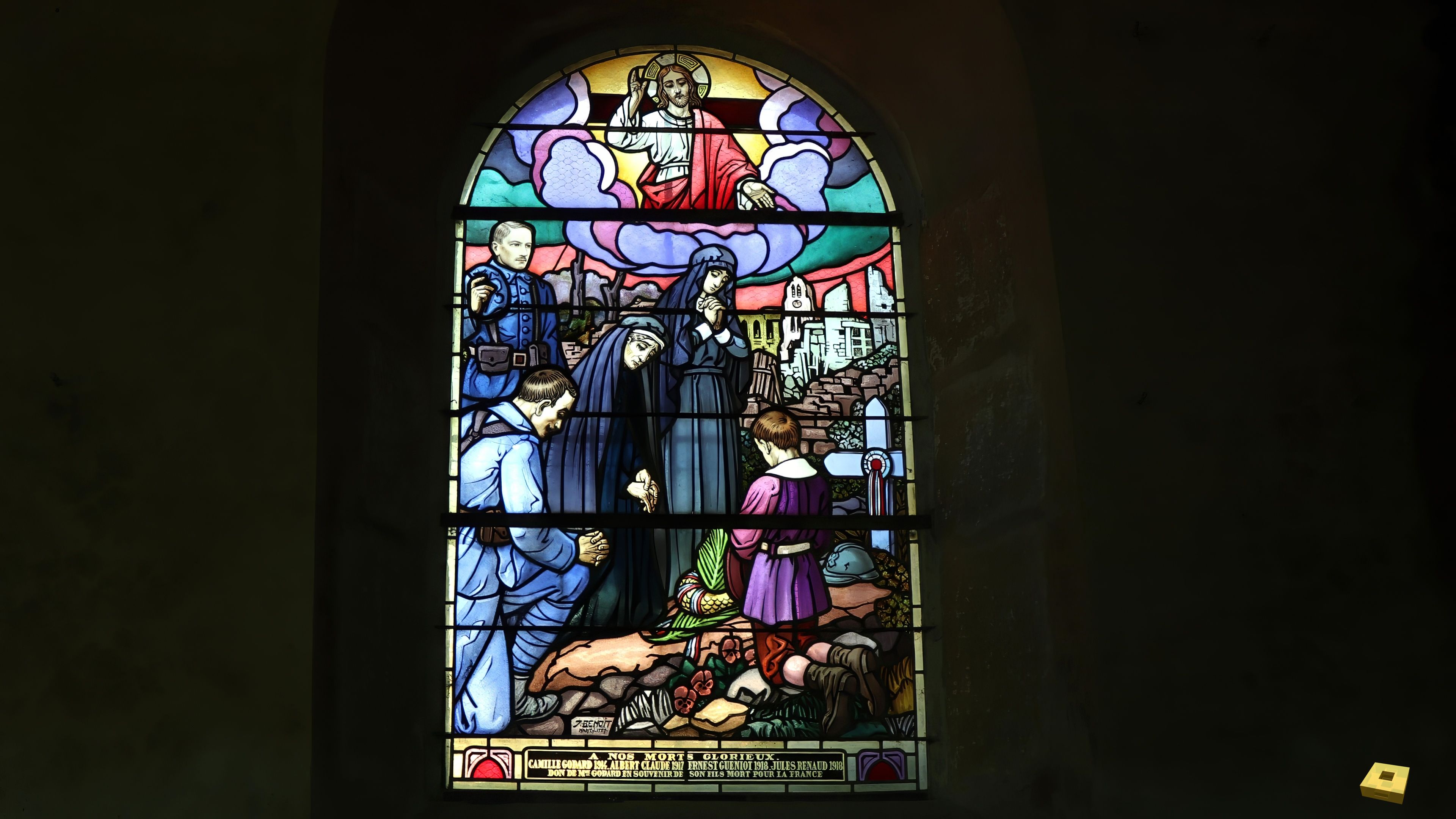 Urville, church - stained glass window (I)