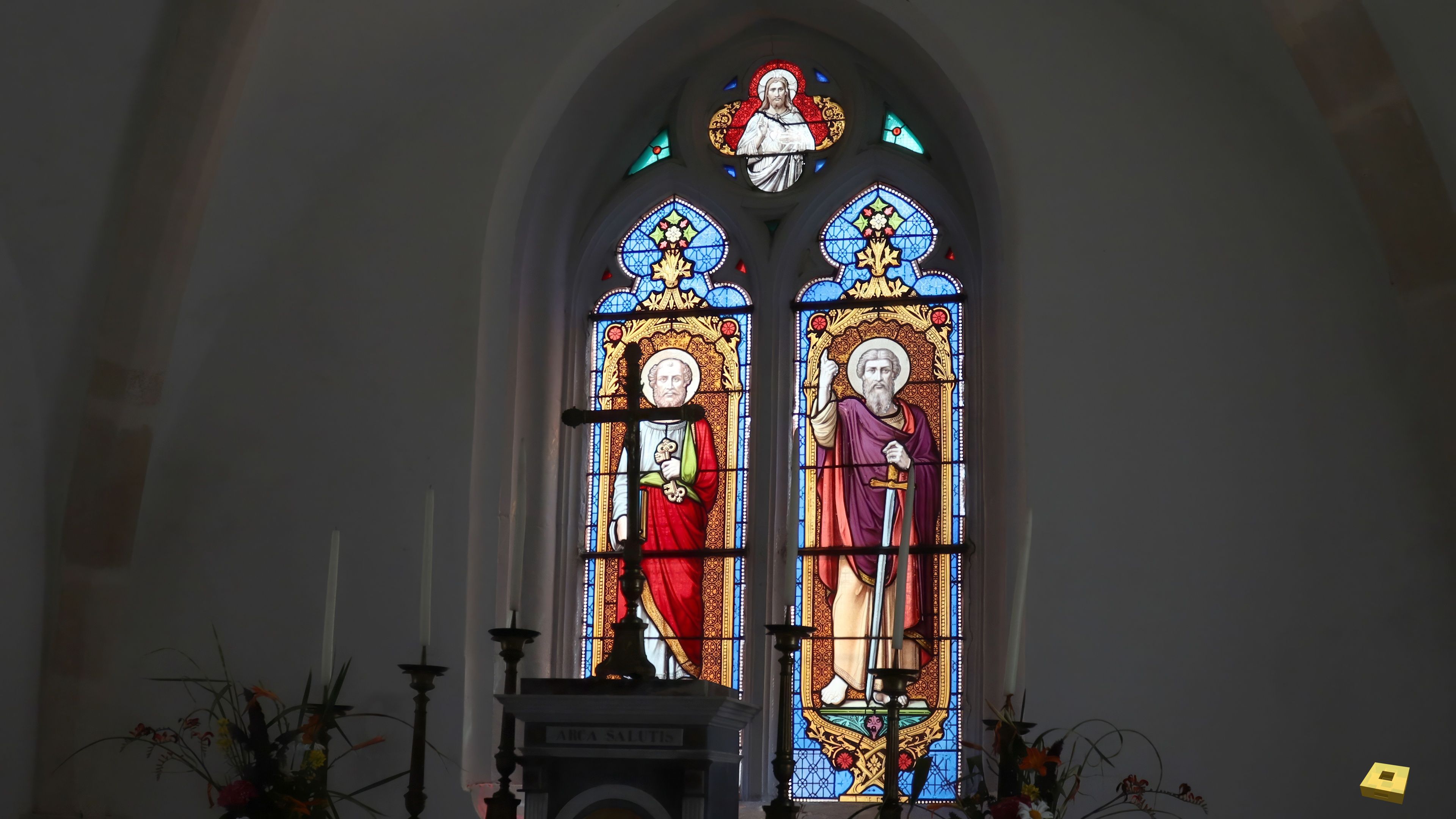Vaudeville, church - stained glass (I)