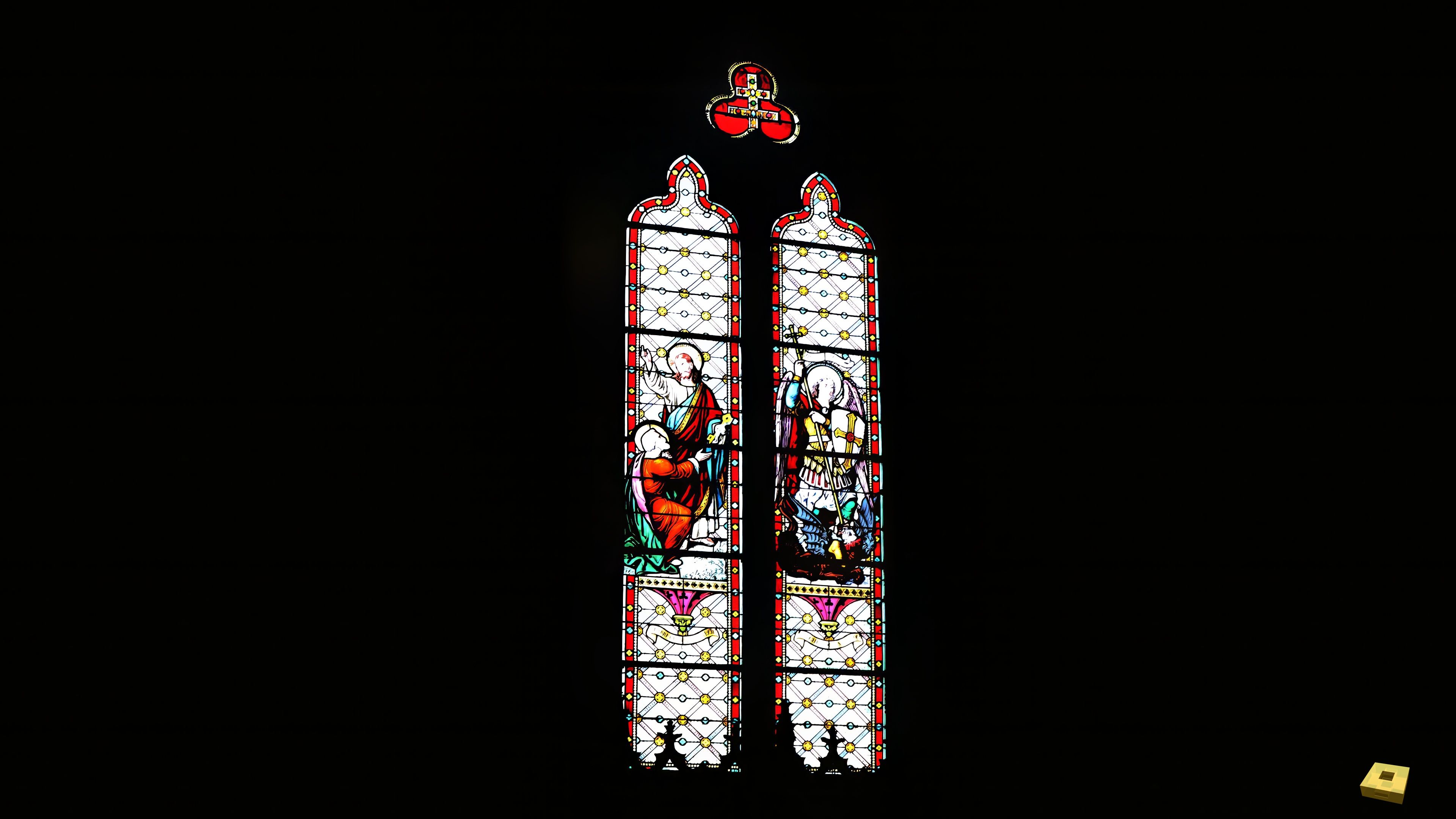 Viocourt, église - vitrail (I)