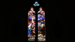 Viocourt, église - vitrail (I)