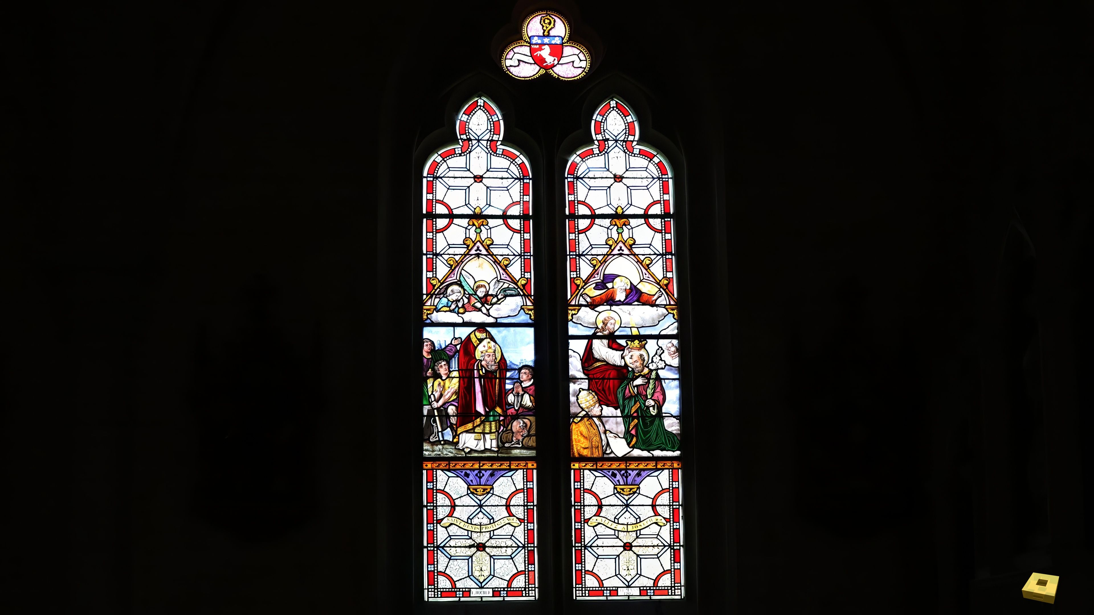 Viocourt, église - vitrail (I)