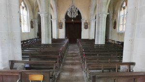 Viocourt, church - interior (P)