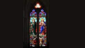 Viocourt, église - vitrail (I)