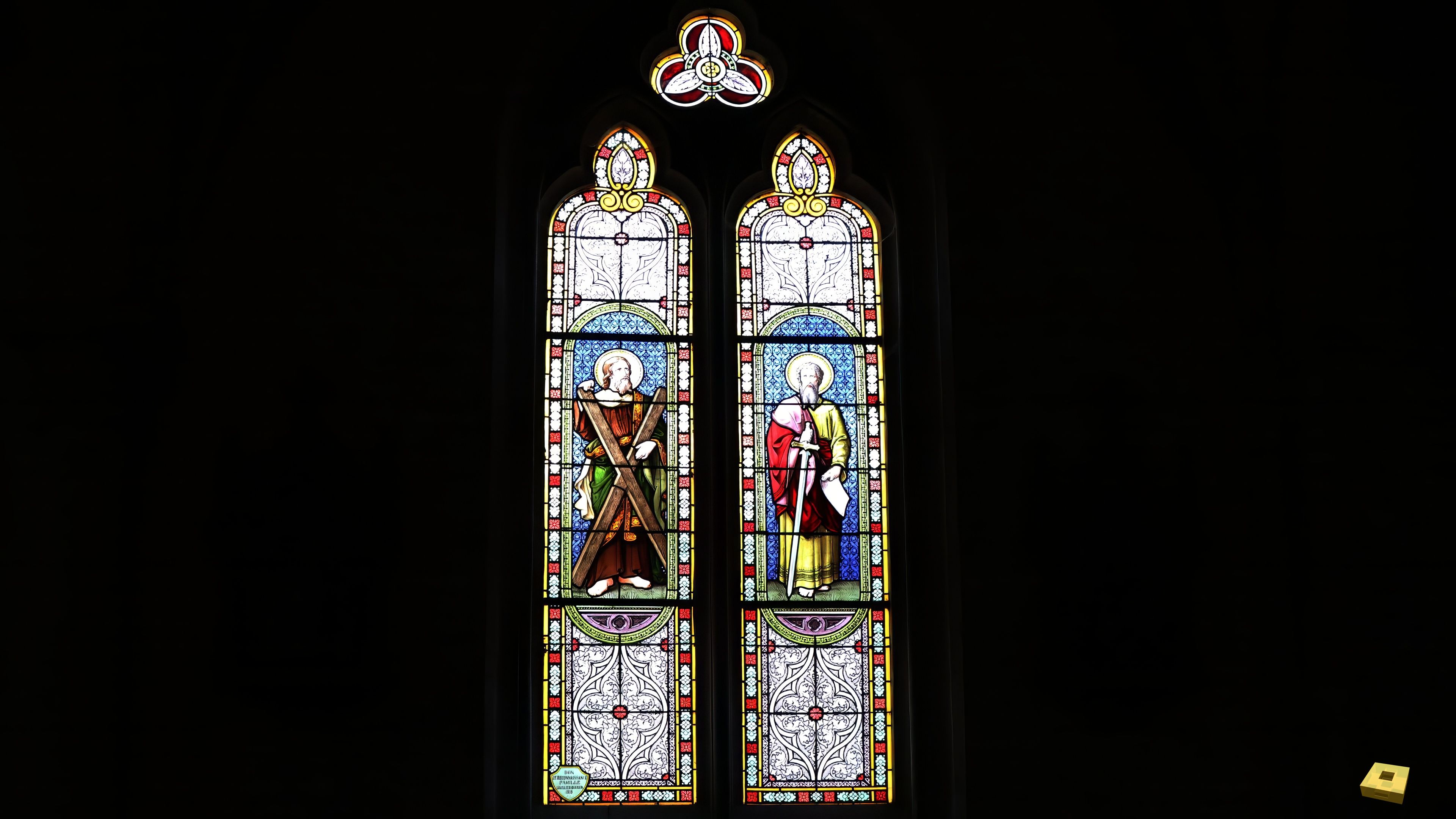 Viocourt, église - vitrail (I)