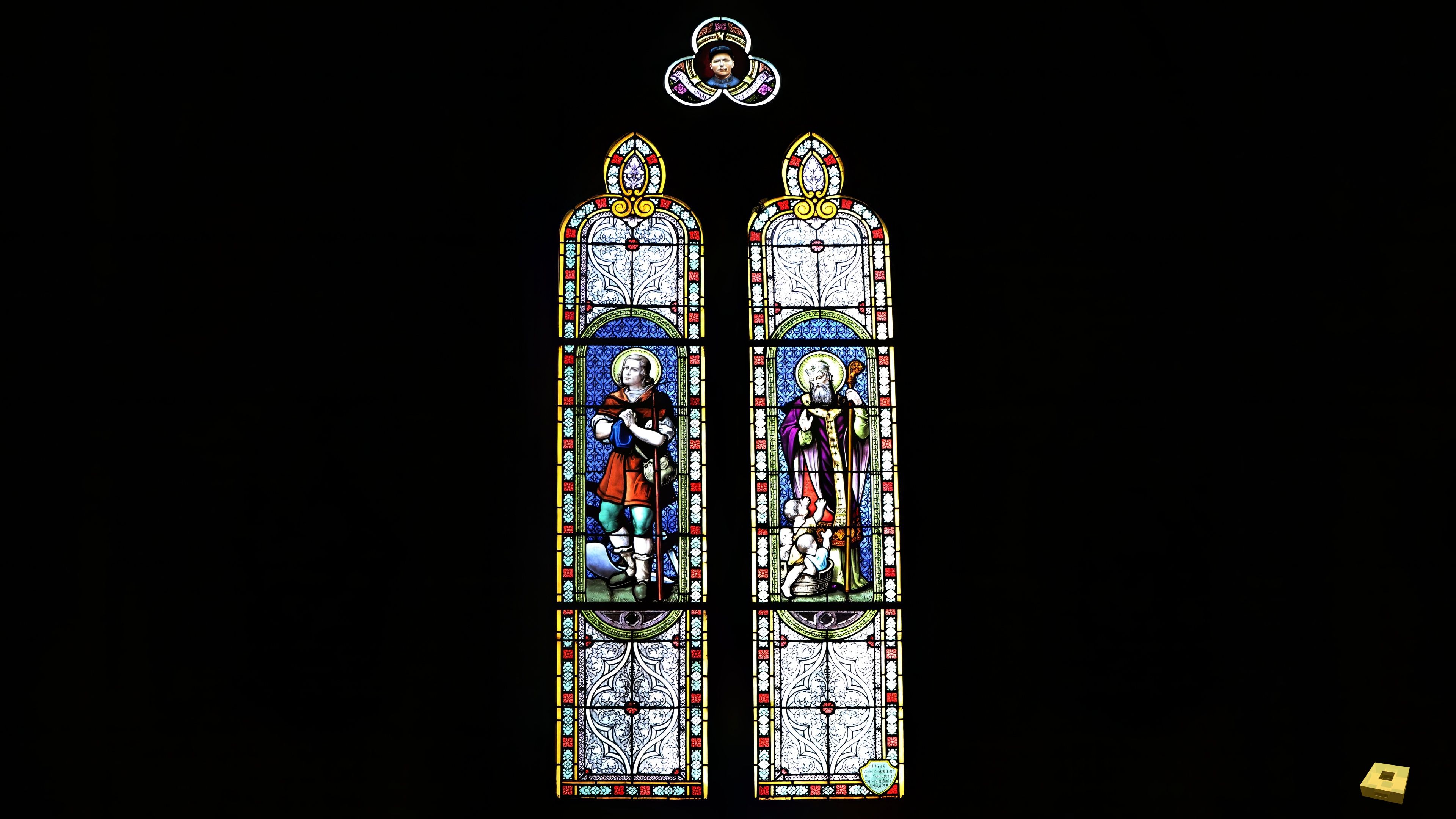 Viocourt, église - vitrail (I)