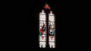 Viocourt, église - vitrail (I)