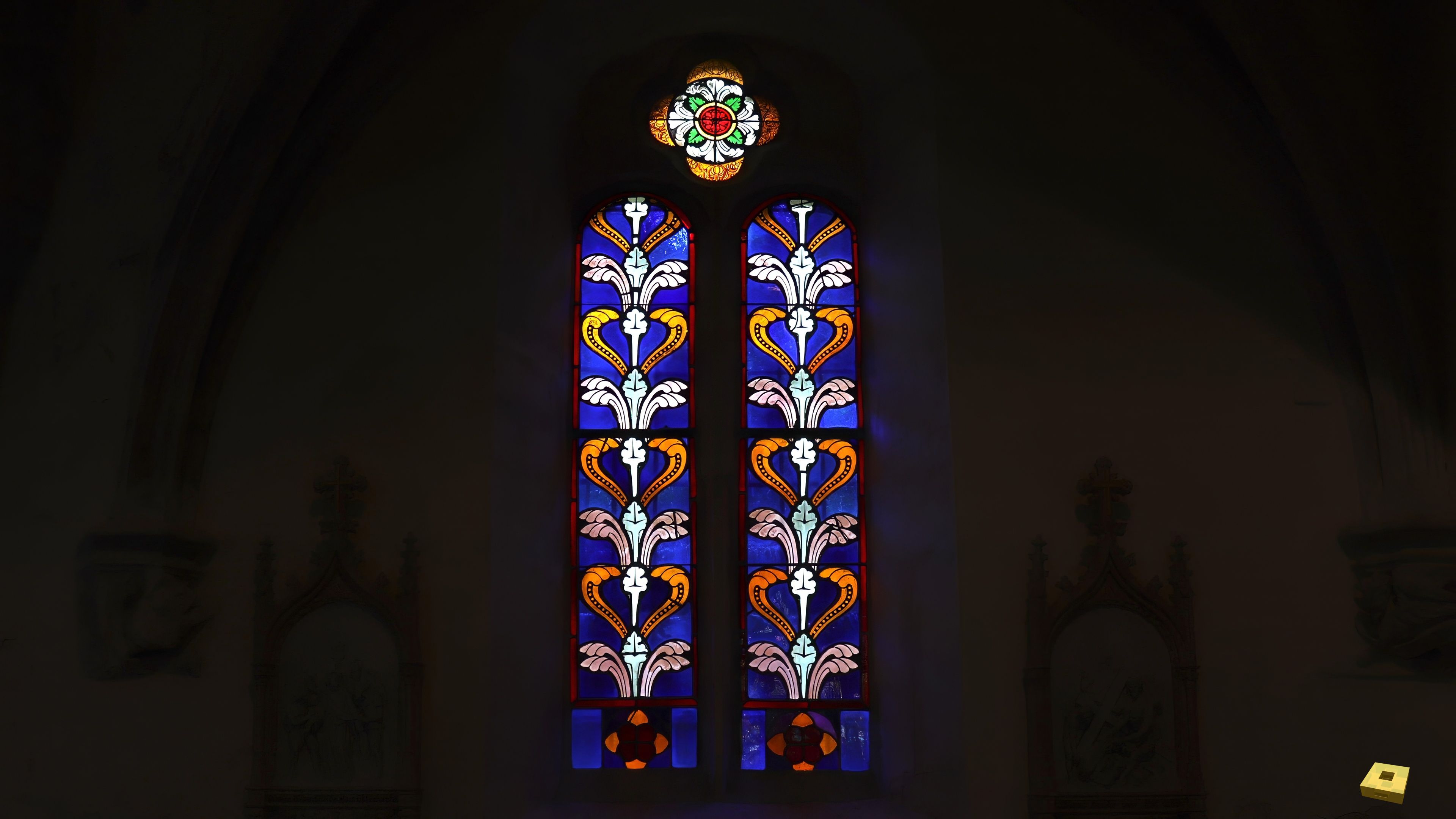 Vouxey, church - stained glass (I)