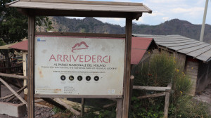 Pompéi, sortie du Vésuve, panneau (I)