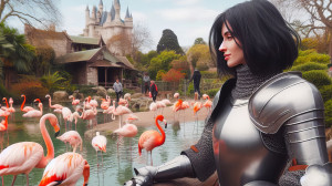 Jeanne at the zoo (I)