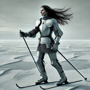 Jeanne is skiing (I)