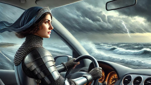 Jeanne at the wheel (I)