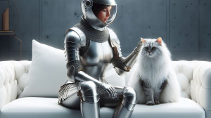 Jeanne und ihre Katze (I)