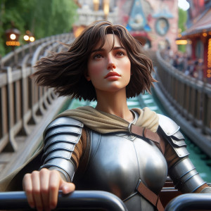 Jeanne on Roller Coaster (I)