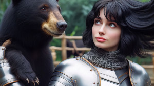 Jeanne at the zoo (I)