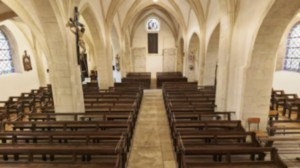 Bazoilles, church - overall view (R)