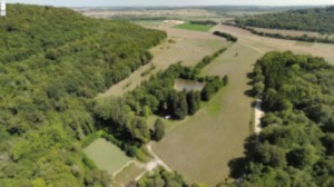 Sionne, aerial view, quarry (R)