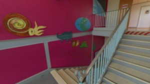 Châtenois, secondary school - stairs (r)