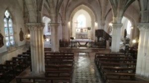 Gendreville, church - view of the altar (S)